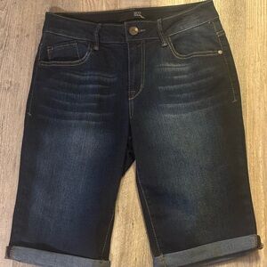 1822 Denim Dark Blue Women's Bermuda Shorts